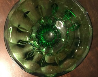 Vintage glass candy dish