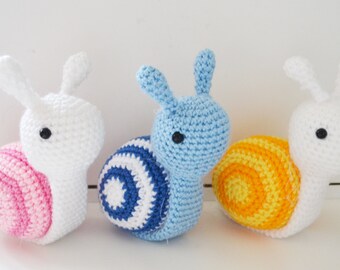 Cute Crochet Amigurumi Snail