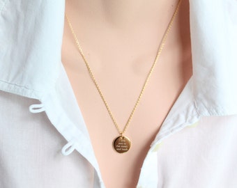 Custom Engraving, Best Friends Forever Disc Necklace, Personalized Necklace, Bulk Order, Wedding