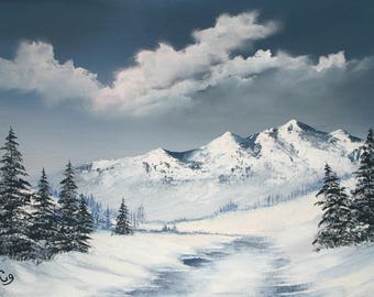 Blue Winter 16x20" Art Print on Archival Paper