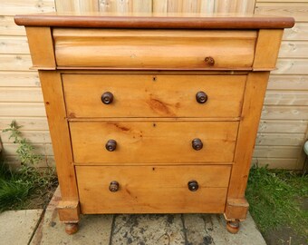 Edwardian Pine Scotch Chest of Drawers