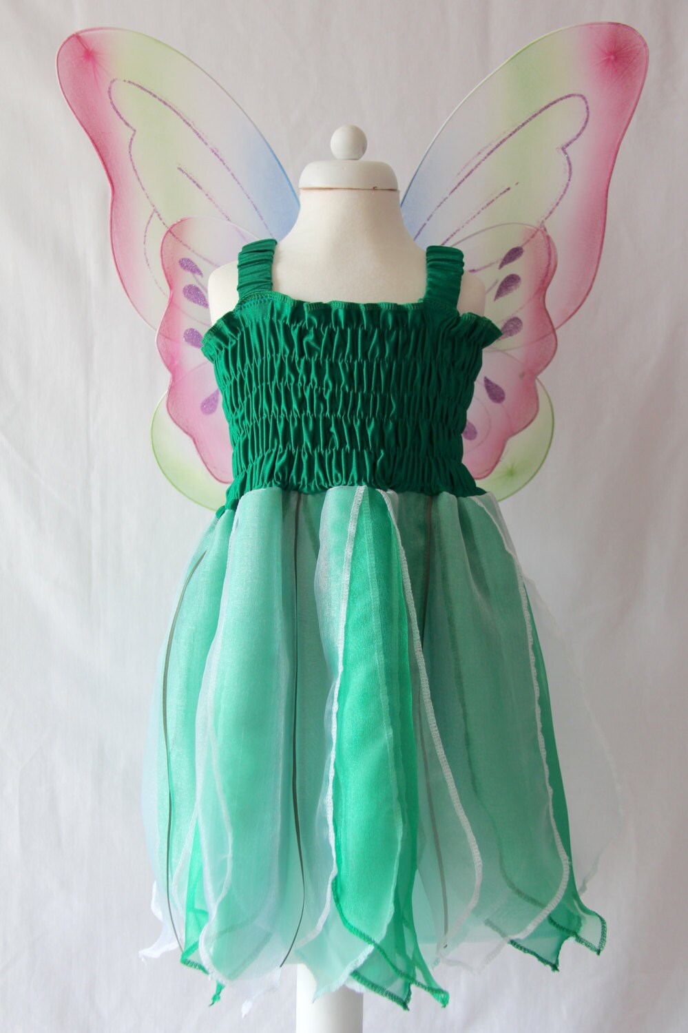 Green Fairy Dress Woodland Fairy Dress Girls Fairy Dress