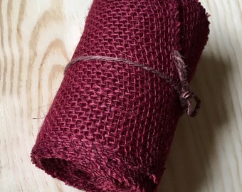 Burgundy / Maroon Burlap Roll