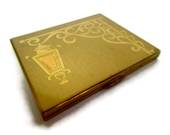 Elgin American Compact; Compact, Makeup Compact, Vintage Compact, Makeup, Vintage Makeup, Elgin, Elgin American