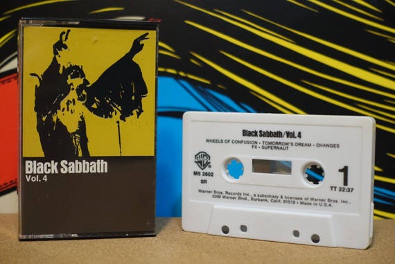 Black Sabbath Vol. 4 by Black Sabbath Vintage Cassette Tape