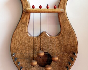 King David\'s Lyre Harp Biblical door harp Rosewood shade King David\'s Lyre Harp Biblical door harp Rosewood shade