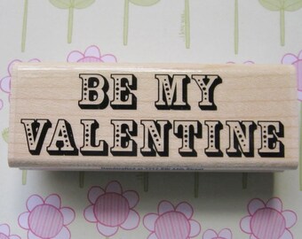 Be My Valentine 02, Valentine's Day - Stampabilities Rubber Stamp