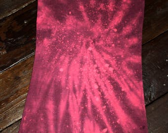 Hand dyed pink purple cosmic tie dye top size XS
