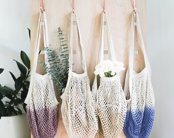Net Bag, Crochet Tote Bag, Bag for Produce, Mesh Bag, Reusable Grocery Bag, Farmers Market Bag, Fishnet Bag, String Bag, Crochet Bag,Cotton
