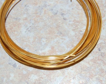 21 Gauge Square Gold Craft Wire