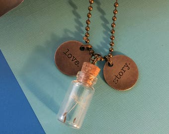 Love Story Dandelion Fluff Necklace