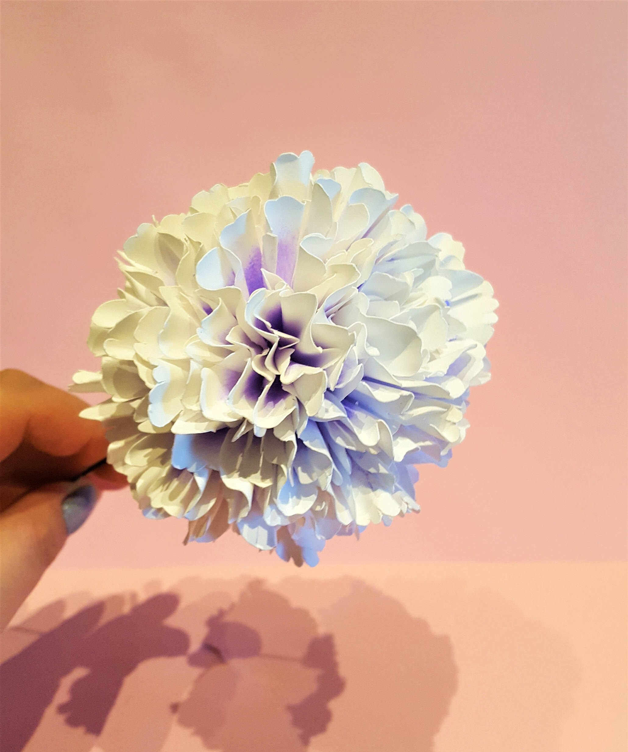 Printable Pom Pom Dahlia Templates Tutorial Paper Flower