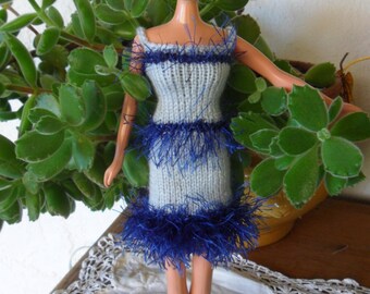 short dress frou frou wool ruffle