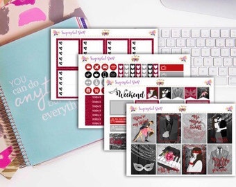 Fifty Shades Darker Planner Sticker Kit