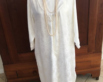 S / Christian Dior / Nightgown / Cream / Vintage / Small