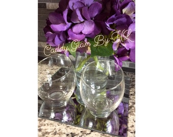Purple Hydrangea Square Caddy