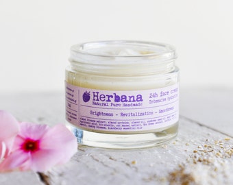 Face Moisturizer, Sensitive skin, Oily & Combination Skin, 18 SPF, Anti-redness, Hyaluronic Acid, Vegan Facial Care by HerbanaCosmetics