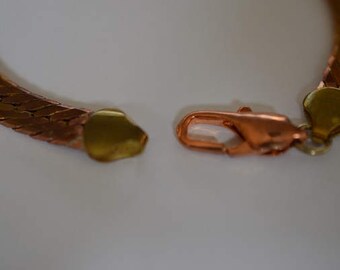 7.3mm Copper Herringbone Chain Bracelet (1025030)