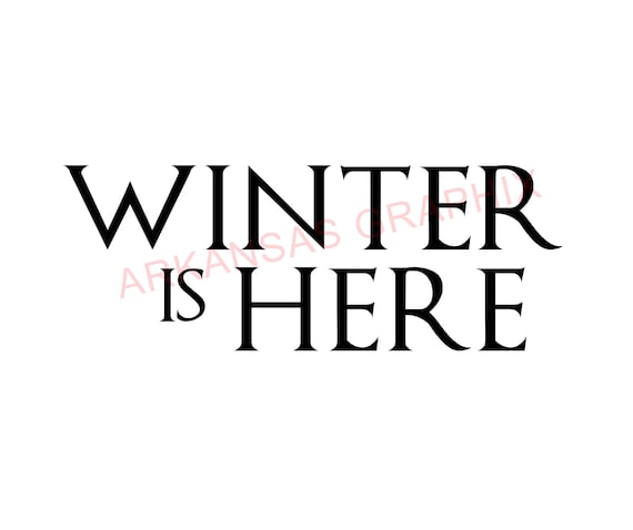 Game of Thrones Winter Is Here Decals 4"-9"