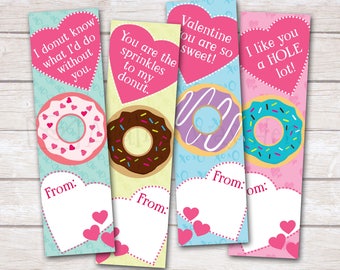 Printable Valentines Bookmark Valentines Kids Valentines