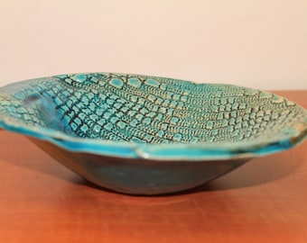 deep turquoise plate