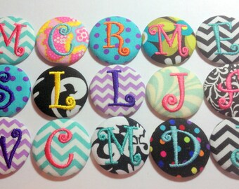 Monogrammed Swivel Clip or Slide on Badge Reel Id Holder Your choice of personalized design