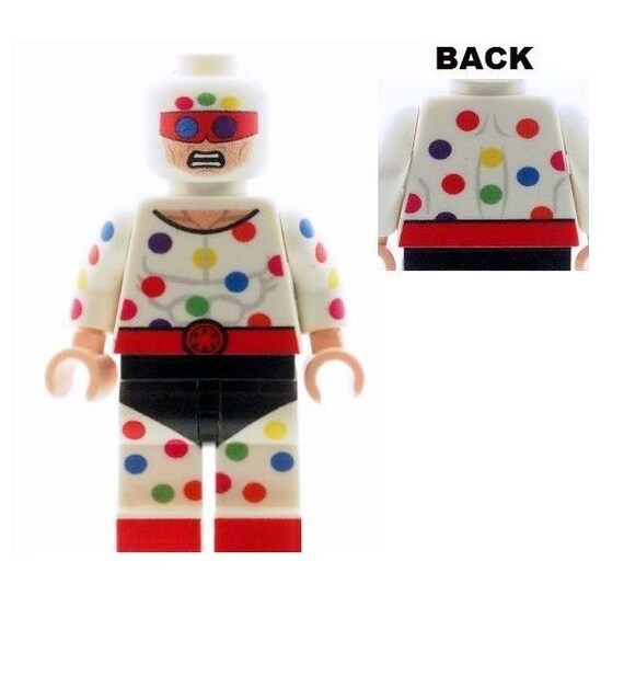 Custom Designed Minifigure Mr Polka Dot Man Printed On LEGO