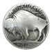 12 Buffalo Nickel 3/4 inch ( 20 mm ) Metal Buttons Silver Color