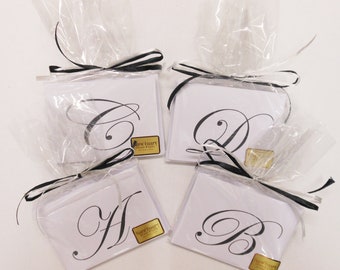 Initial Note Cards Set of 10