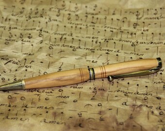 Pen 'olivier' and antique brass