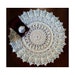Crochet Doily Cream – 15” Diameter – Round Lace Doily – Crochet Table Topper – Centerpiece –Textured Doily 3D - Gift Idea.