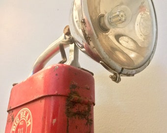 Electrified Big Beam Hand Lantern Accent Lamp
