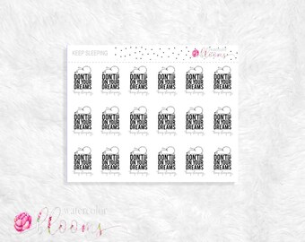 Planner Stickers - Keep Sleeping | Planner Accessories | Travelers Notebook | TN