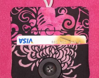 Digital Download Charm Pack Button Wallet In The Hoop Embroidery Machine Design for the 4x4 hoop