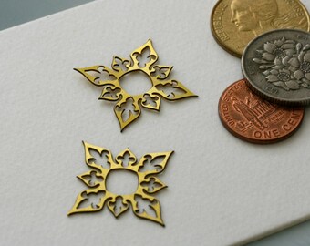 Vintage photochemically etched earring components from Kim Craftsmen. Original, never circulated. Priced per pair. Beadwork, Jewelry supply.