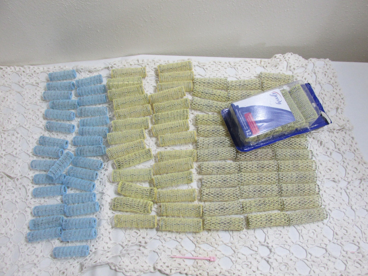 Brush Hair Rollers 107 with Roller Picks 2 Sizes