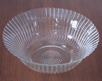 Mac-Beth Evans Crystal Petalware Serving Bowl