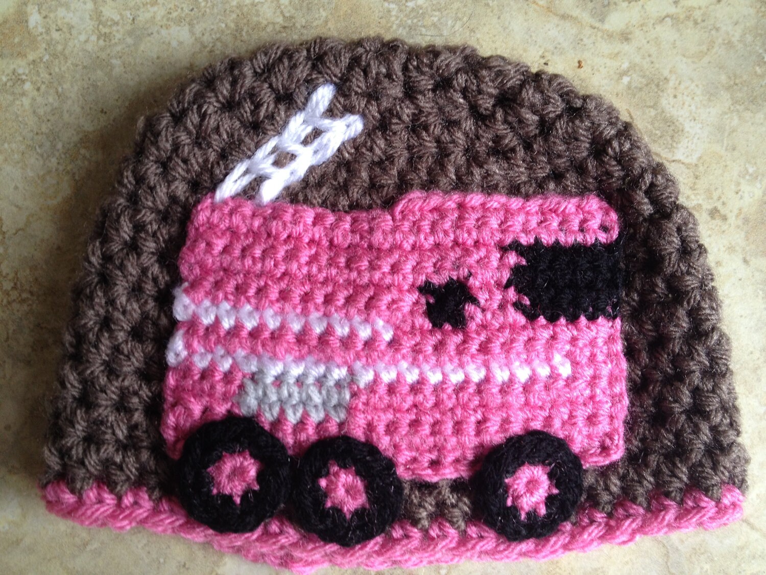 Crochet Pattern Fire Truck Applique