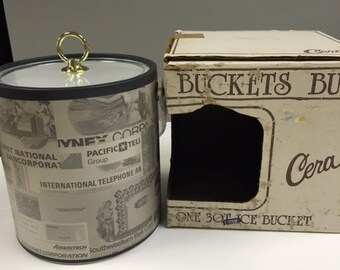 Vintage Stock Market Ice Bucket