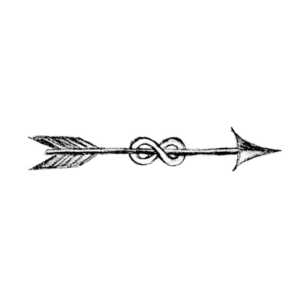 Temporary Tattoos Infinity Arrow Small Temporary Tattoos Infinity Arrow Small