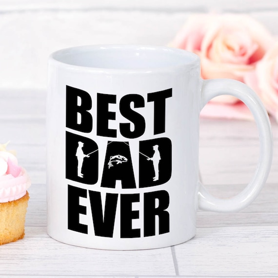 fathers day fishing gift best dad ever mug fishing gifts