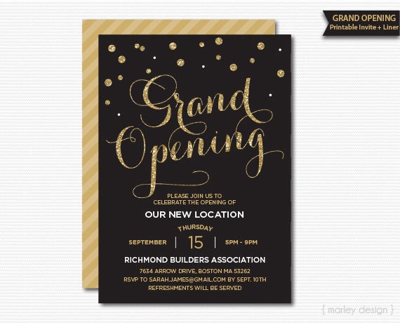 card open greeting template Opening Invitation Corporate Grand Invitation Company