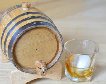 Great Fathers Day Gift! - Mini Oak Barrel perfect for aging Whiskey, Tequila, Rum, or your favorite spirit!