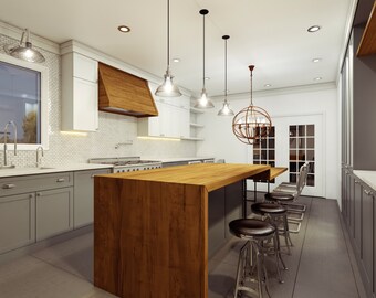 Live Edge Counter Wood Countertops Wood Slab Counter Island Tops Butcher Block Counter