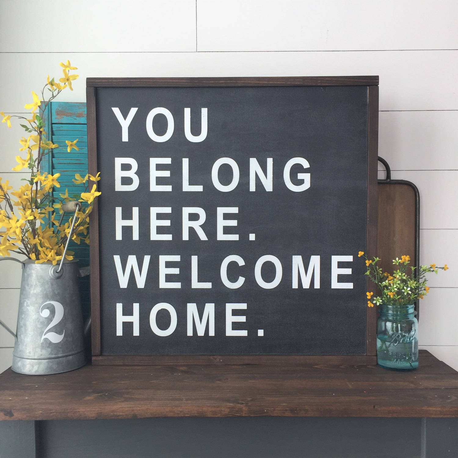 You Belong Here Home CUSTOMIZE YOUR COLORS Wall