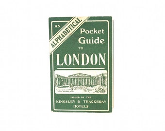 Vintage London Map - Vintage London Subway Map - Rare London Underground Map - London Pocket Guide - Antique London Map - London Gift