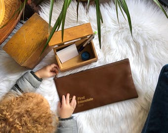 vintage bank bag