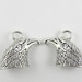 4 pcs Eagle Head End Cap Charm - Cord Leather End Caps with Loops - Antiqued Silver - 20mmx16mm - Inner Diameter approximately 12mmx7mm