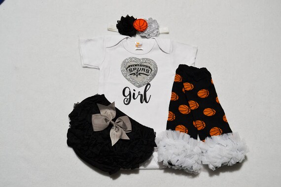 San Antonio Spurs Baby Girl Outfit Baby Girls San Antonio