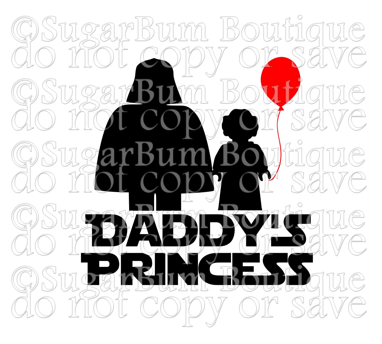 Download Daddy's Princess Star Wars svg png